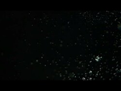 Water drops falling against black Stock Footage