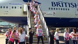 Team GB Arrive At Heathrow News Clip