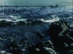 Beach scenes, Carnac, France, 1950s Stock Footage