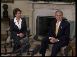 WRAP President Bush meets Democratic leadership News Clip