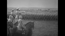 Adolf Hitler conducts military review in 1930s News Clip