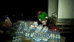 Aleppo evacuees arrive at holding centre near Idlib News Clip