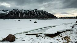 TIME LAPSE: Incoming flood at Arctic Coast Stock Footage