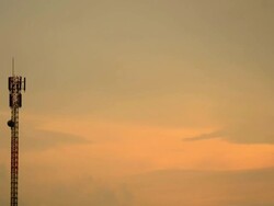 Communications Tower Time Lapse Stock Footage