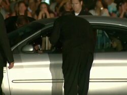 Michael Jackson Private Viewing For Invited Guests At Forest Lawn Cemetery Stock Footage