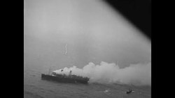 SS Morro Castle on fire as it sails in the Atlantic in 1934 News Clip