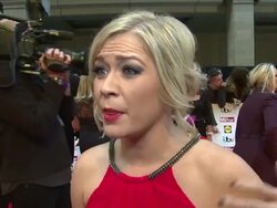 INTERVIEW - Kellie Bright on the awards, crying and the tour at the Pride of Britain awards 2014 on 6th October 2014 in London, England. Stock Footage