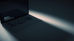 Laptop Night Hack Stock Footage