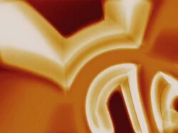 Glowing amber rods dropping away Stock Footage