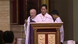 Filipinos attend morning mass and express their hopes for the next pontiff News Clip