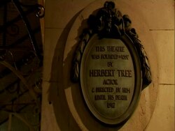 Theatre Royal incidentals and Burberry Clock Window detail on Haymarket, London. 2006; short sequence. Stock Footage