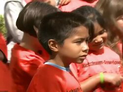 Los Angeles Youth To Receive Innovative AmberWatch Child Abduction Tool Stock Footage