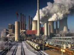 Giant Power Station Stock Footage