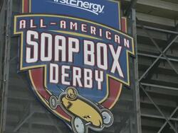 ATMOSPHERE at THE BOXTROLLS Roll Into FirstEnergy All-American Soap Box Derby Stock Footage