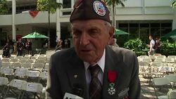Three Florida veterans have received special honors for fighting alongside France in World War II. The University of Miami and the Consulate General of France in Miami hosted a ceremony on Monday to recognize the service of the trio. (Nov. 11) News Clip