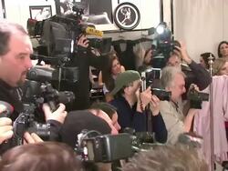 Adriana Lima and Doutzen Kroes Unveil the New Vintage Victoria Collection Stock Footage