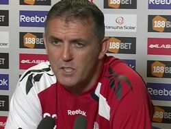 Interview: Owen Coyle, Bolton Wanderers Manager Stock Footage