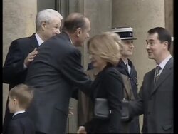 Former Russian president Yeltsin lunch meeting with Chirac Instructional Video