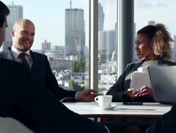 Business Team having a meeting Stock Footage