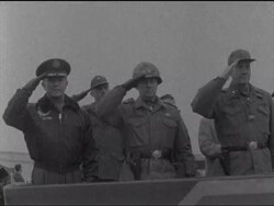 SYND 6/1/69 US TROOPS ARRIVE IN FRANKFURT News Clip