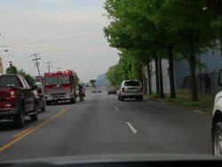 Early Morning Accident Sent One Man to Hospital Stock Footage