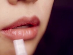 Woman Vaporising Stock Footage