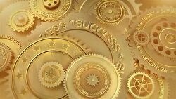 Golden success Stock Footage