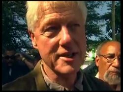 Frm US President Bill Clinton visits hospital treating quake victims Instructional Video