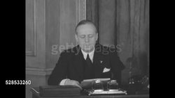 German envoy Joachim von Ribbentrop outlines German foreign policy during London visit News Clip