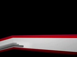 3D Panels Lower Third - Red (Full HD) Stock Footage