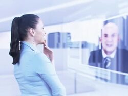 HD: Future Video Conference Stock Footage