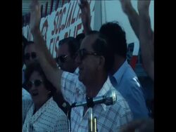 SYND 17 9 76 RIVAL ELECTION RALLIES IN VALETTA Instructional Video