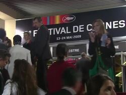 Cannes Film Festival 2009: Drag Me To Hell Steps Stock Footage