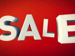 3D Sale Word Animation Stock Footage