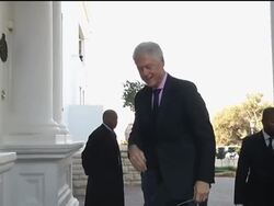 Former US president meets Zuma ahead of US-Algeria game News Clip