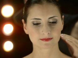 HD: Hairstylist Spraying Hair Stock Footage