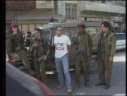 West Bank - Protest calling for Hebron agreement News Clip
