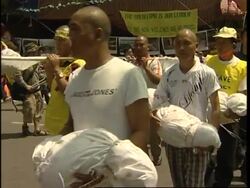 Pro-Tibet demo where Olympic torch relay will pass, effigies burned News Clip