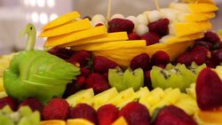 creativity with fruits Stock Footage