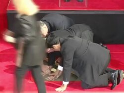 Dedication of Christopher Walken's Hand and Footprints Stock Footage