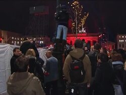 Temporary wall blocks view of U2 concert to mark fall of Berlin Wall News Clip