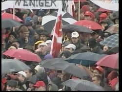AUSTRIA: 150-THOUSAND PROTEST AGAINST HAIDER GOVERNMENT News Clip