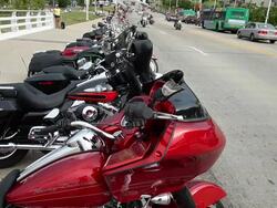 Harley Davidson Celebrates Its 110th Anniversary Stock Footage