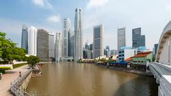 Singapore River Stock Footage
