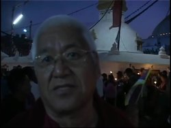 Budhist monks protest China's rule of Tibet News Clip