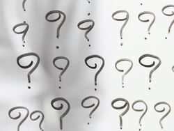 erasing question marks Stock Footage