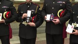 Investitures Today at Buckingham Palace News Clip