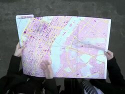 HD CRANE: Two Executives Got Lost Stock Footage