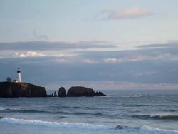 Lighthouse along Oregon Coast Stock Footage