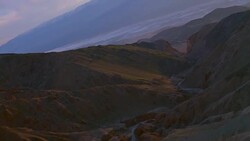 Death Valley Desert Aerial Eastern Mountains Stock Footage